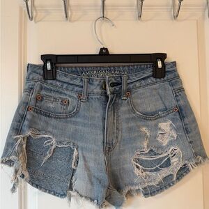 american eagle jean shorts size 2